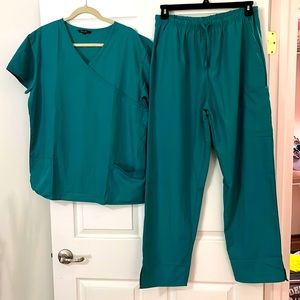 Full set teal scrubs